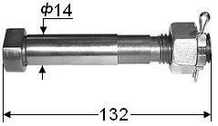 Болт шатунный с гайкой и шплинтом К5-ОГ2А-1,25 ф14